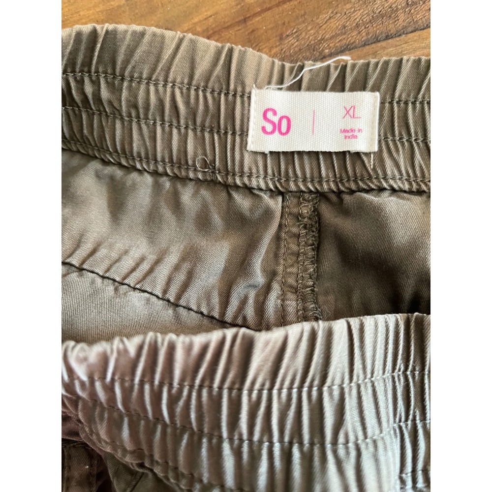 SO Joggers Side Stripe Athleisure Women XL Green Streetwear Pants - Picture 5 of 6